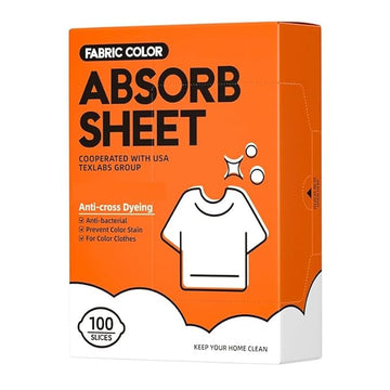 Laundry Color Absorbing Sheets – Anti-Mildew & Antibacterial Color Catcher for Clothes | Prevents Color Bleeding & Protects Fabrics (100 PCS)