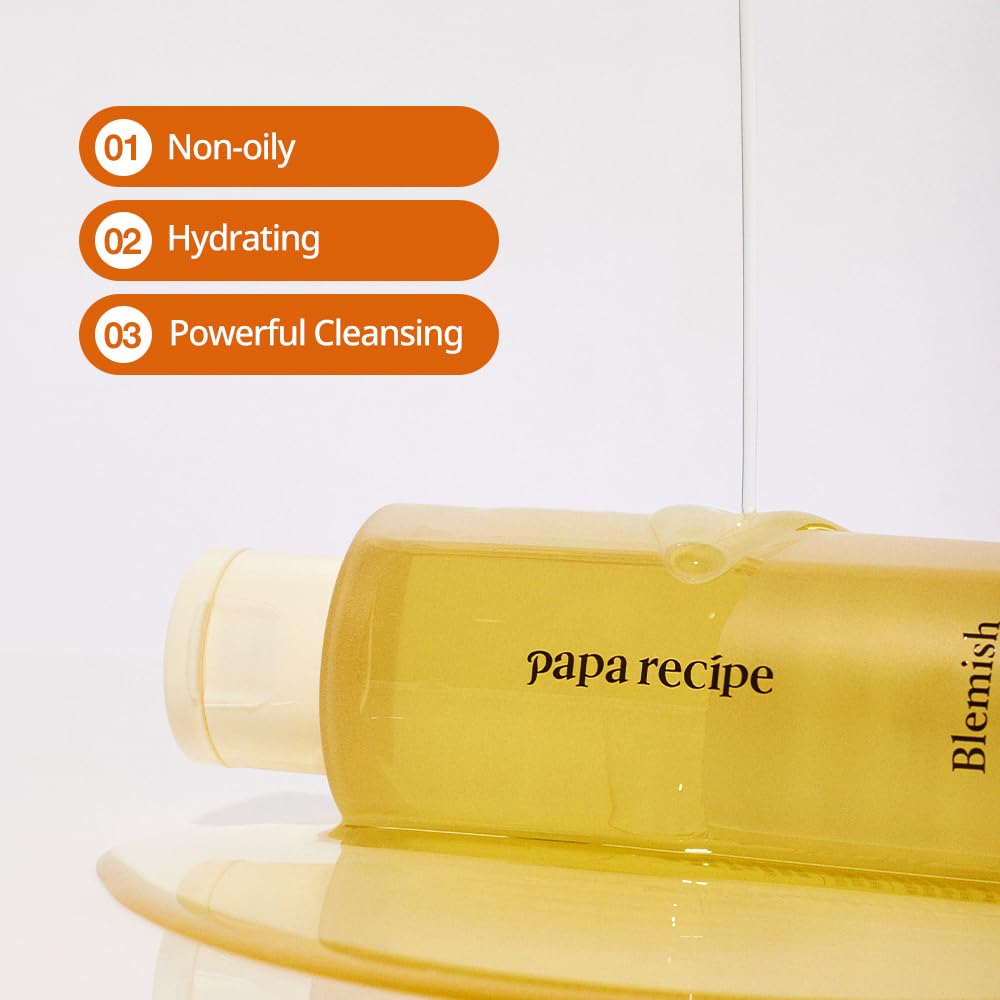 Papa Recipe Blemish Cleansing Oil, Korean Facial Cleanser, Blackhead Removal, Daily Makeup Cleanser, Korean Skincare 120Ml, 4.06Fl Oz