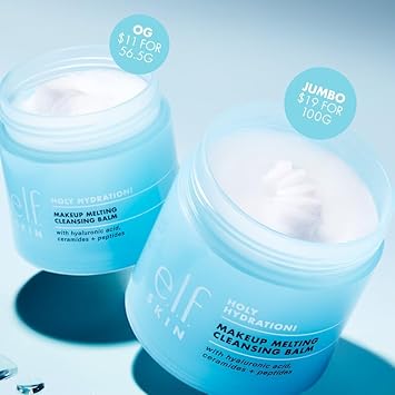e.l.f. SKIN Holy Hydration! Makeup Melting Cleansing Balm JUMBO, Face Cleanser & Makeup Remover, Infused with Hyaluronic Acid to Hydrate Skin, 100g : Amazon.co.uk: Beauty