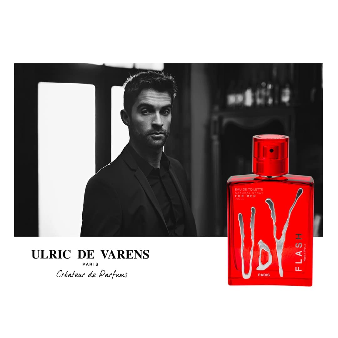 Udv Flash Eau De Toilette Spray For Men, 3.4 Ounce, Multi : Beauty & Personal Care