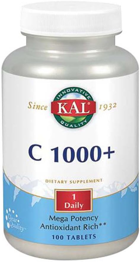 KAL - C-1000+ Mega Potency - 100 Tablets : Health & Household