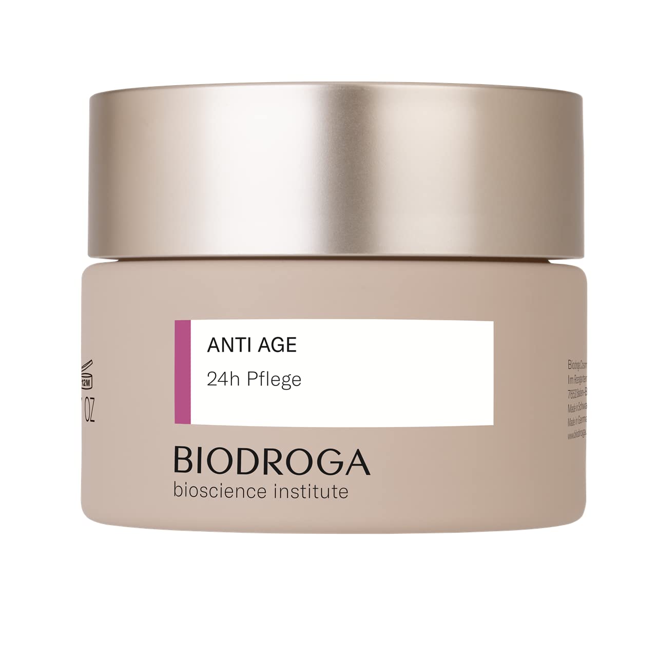 Biodroga Anti Aging 24H Face Cream 50Ml - Firming Anti Wrinkle Face Care Day Cream Night Cream Vegan Bioscience Institute