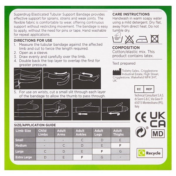 Tubular Bandage Size F