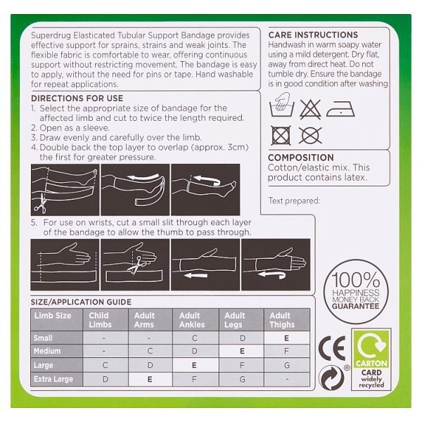 Tubular Bandage Size E 8.5Cm X 1M