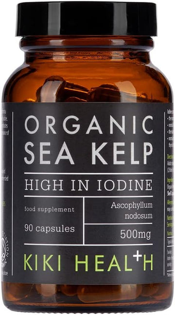 KIKI Health Organic Sea Kelp - 90 Capsules, 500mg | High in Iodine | 100% Plant-Based | No fillers