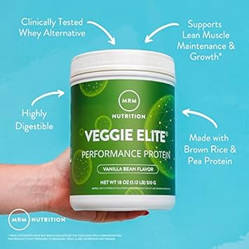 MRM Nutrition Veggie Elite Performance Protein | Salted Caramel Flavor