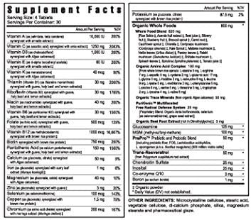 Multi Vitamin Mineral Complex Btt 2.0 - 120 Tablets