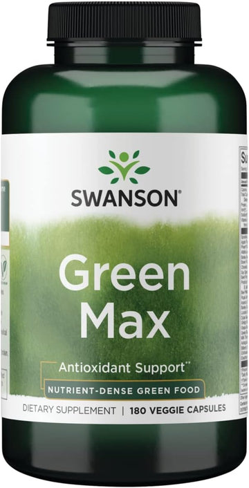 Swanson Green Max 180 Veg Caps