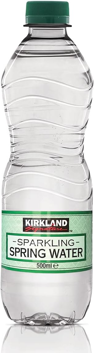 Kirkland Signature Natural Spring Green Sparkling Water 500Ml(80 Bottles), By Harrogate