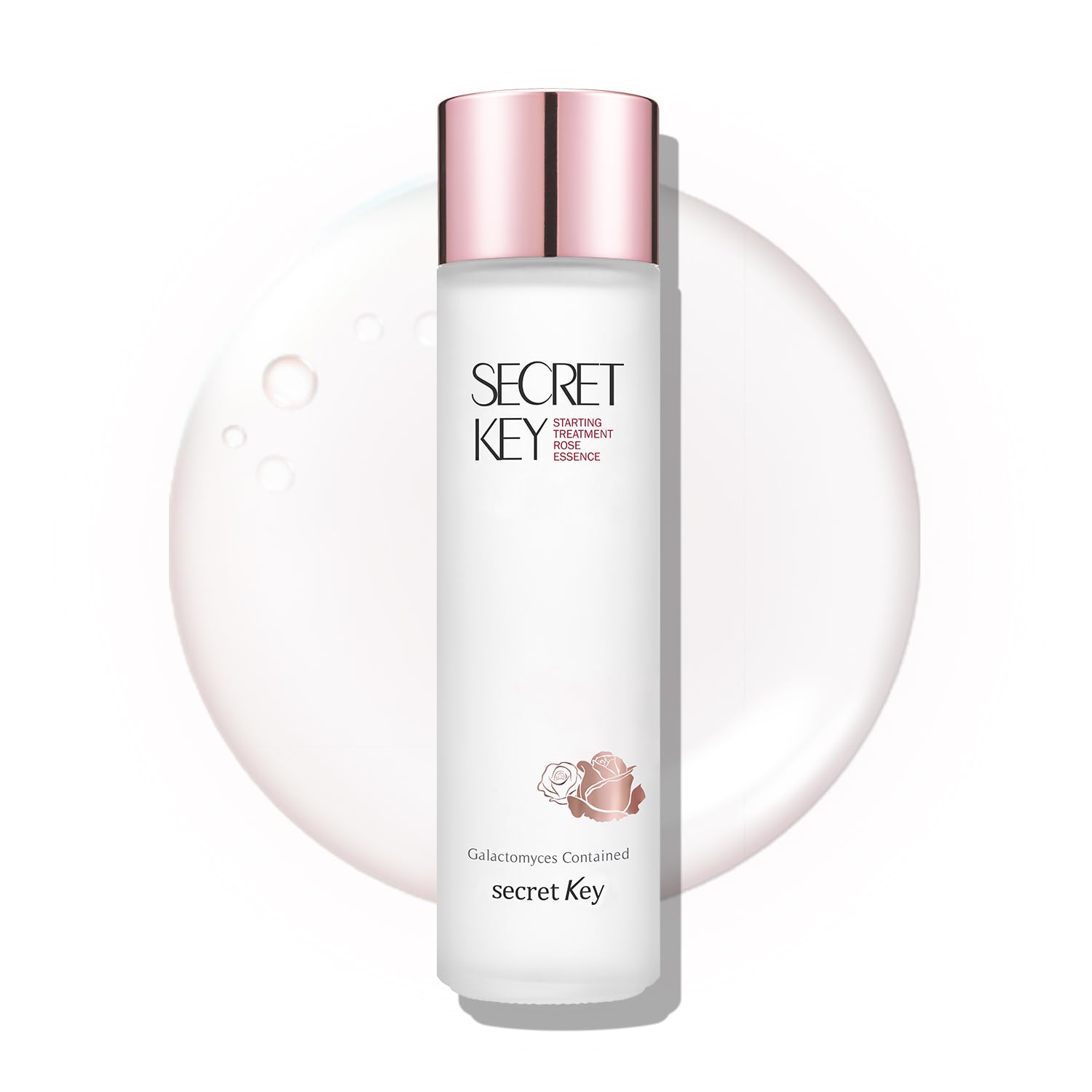 Secretkey Starting Treatment Essence Rose Edition, Nourishment & Hydration, Skin Soothing, Skin-Texture Care, 94% Of Galactomyces And Rose Water Synergy 5.07 Fl. Oz. / 150Ml, For Sensitive Skin