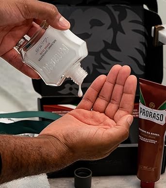 Proraso Classic Shaving Duo Kit, Nourishing For Coarse Beard Formula With Shaving Cream Tube And After Shave Balm : Beauty & Personal Care