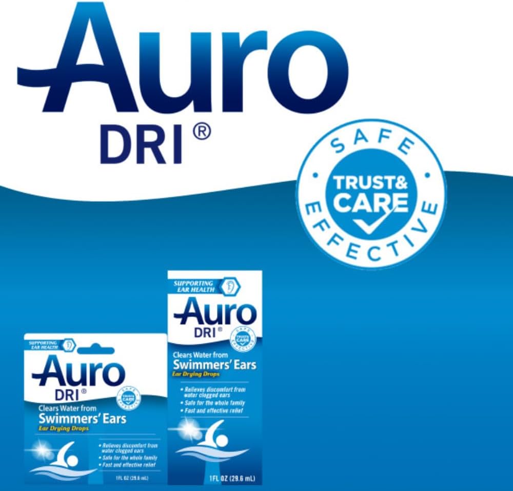 Auro-Dri Ear Water-Drying Aid, Helps Swimmers’ Ear, 1 Fl Oz (Pack of 3) : Health & Household