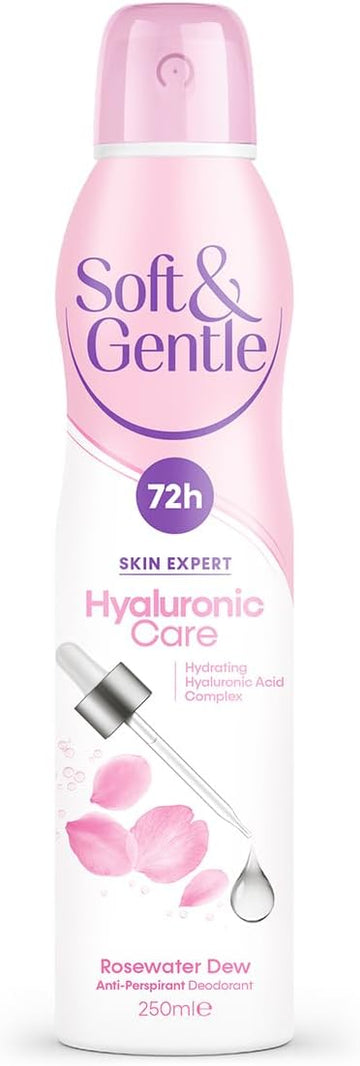 Soft & Gentle Anti-Perspirant Deodorant, Skin Expert Hyaluronic Care, Cucumber Splash, 72H Protection, 250Ml