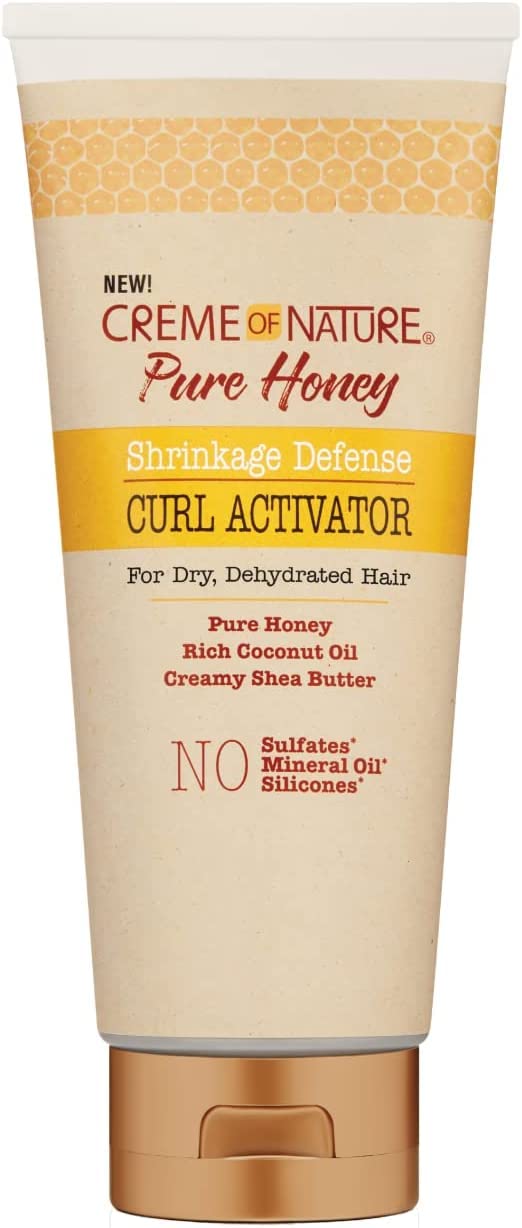 Creme Of Nature, Curl Activator Pure Honey, Coconut Oil And Shea Butter Formula, For Dry Dehydrated Hair, 10.5 Oz : Beauty & Personal Care