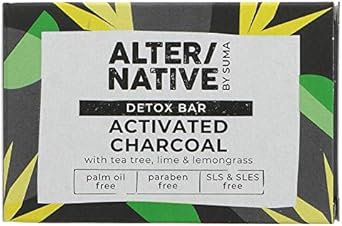 Alter/Native Activated Charcoal Detox Soap Bar, 95G