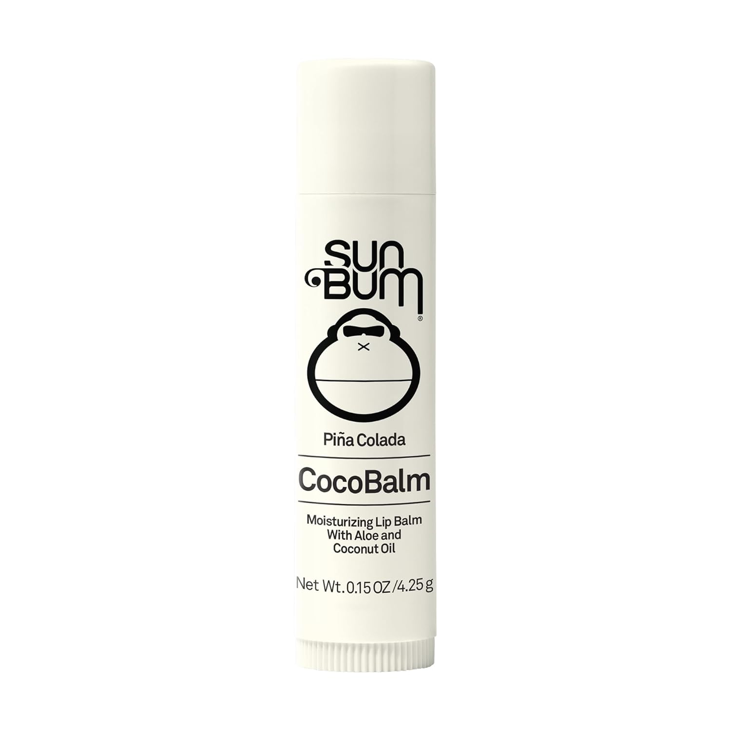 Sun Bum Cocobalm Piña Colada - Hydrating Lip Balm With Coconut Oil And Aloe Vera - 0.15 Oz Stick