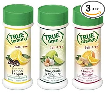 True Lemon Pepper, Orange Ginger, & Lime Garlic Cilantro Spice Shaker Kit