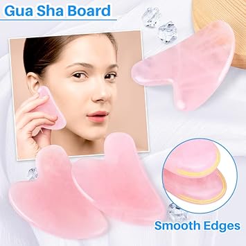 Kalevel Facial Ice Roller Massager Skin Care Tools And Gua Sha Scraping Massage Tool And Beauty Ice Globes Set For Face Eye Puffiness Pink : Beauty & Personal Care