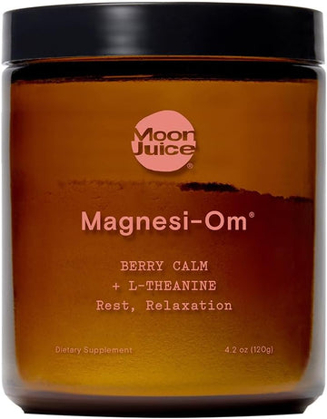 Magnesi-Om Supplement For Calm, Relaxation & Regularity With Magnesium & L-Theanine - Sugar Free Berry Flavor