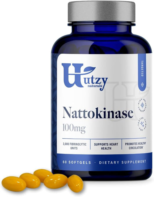 Nattokinase | 2000 Fu Per Serving From Japanese Natto | For Cardiovascular And Circulatory Support | 60 Softgels