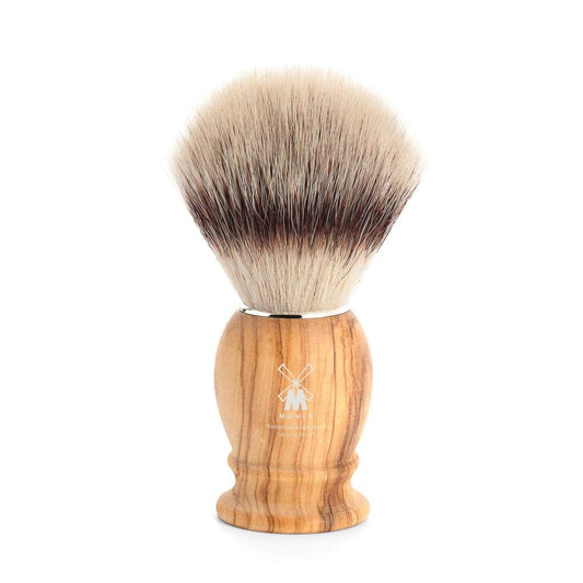 Mühle Classic Olive Wood Medium Silvertip Fiber Shaving Brush - Synthetic Luxury Shave Brush For Men, Rich Lather : Beauty & Personal Care