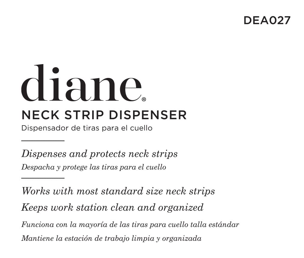 Diane Neck Strip Dispenser – Dispensing Container for Salon or Barber Shop – 5.9” x 3.6” x 2.4” – Black – DEA027 : Beauty & Personal Care