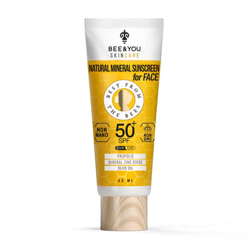 Bee And You Spf 50 Body Sunscreen 2.7 Oz | Uv Protection, Clear, Sensitive, Acne-Prone Skin, Mineral-Based Zinc Oxide, Propolis Extract, Shea Butter, Aloe Vera, 100% Natural, Hypoallergenic