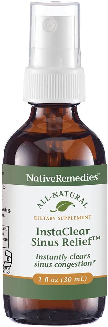 Native Remedies InstaClear Sinus Support, Herbal Supplement, 29 ml
