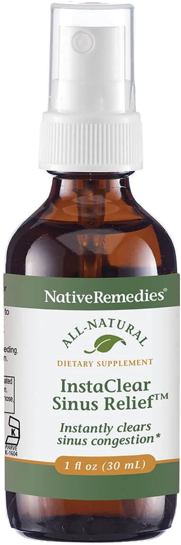 Native Remedies InstaClear Sinus Support, Herbal Supplement, 29 ml