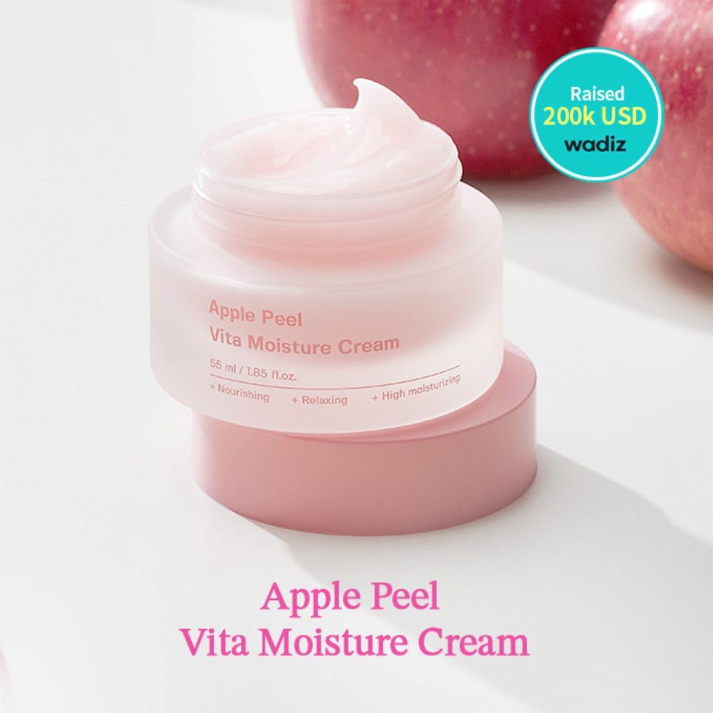 Sungboon Editor Apple Peel Vita Moisture Cream, Facial Moisturizing Cream, Hydrating Dry & Oily Skin, Soothe & Moisturize Rough Skin, Korean Skincare