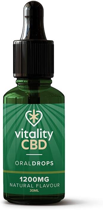 Vitality CBD Oral Drops in hempseed Oil, 600 mg, Natural, 30ml, NO THC : Amazon.co.uk: Health & Personal Care