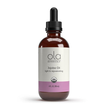 Dr. Mercola Ola Botanicals Organic Jojoba Oil (4 Fl. Oz.), Light And Rejuvenating, Leaping Bunny Certified, Certified Usda Organic
