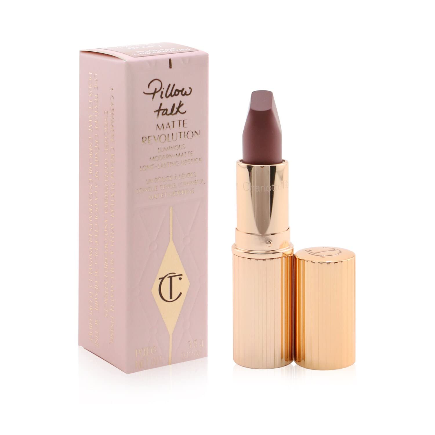 Charlotte Tilbury Matte Revolution Matte Lipstick - Pillow Talk Medium : Beauty & Personal Care