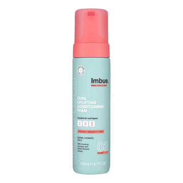 Imbue Curl Uplifting Conditioning Foam Hair Styling Mousse - Hair Conditioner Curly Girl Movement Paraben Free Vegan Frizz Control With Shea Butter Anti Frizz For Curly Hairs