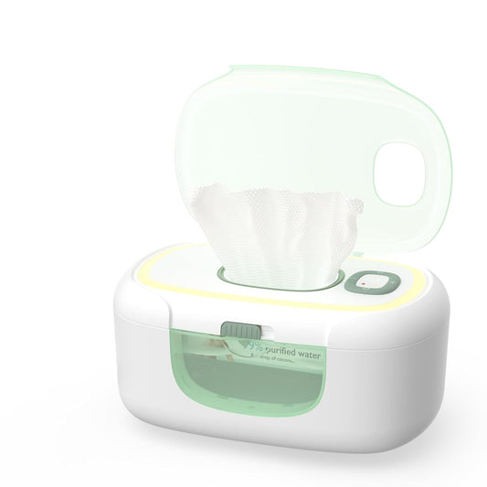 Momcozy Upgrade Wipe Warmer, Dual Seals For Maximum Moisture Wipe Dispenser, Innovative Spring Design, Compatible With 60-80Pcs Wipes, Diaper Wipe Warmer With Night Light, 4 Modes Of Temperature