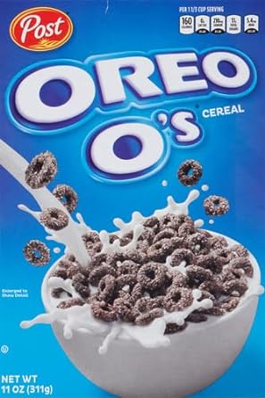 OREO Os Breakfast Cereal, Chocolatey OREO Cereal, 11 OZ Box