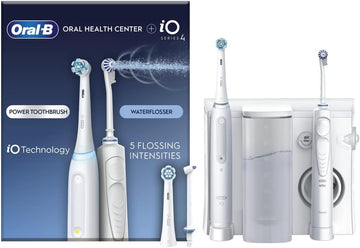 Oral-B Io4 Electric Toothbrushes For Adults, Oral B Electric Toothbrush, 1 Toothbrush Head, 4 Modes With Teeth Whitening, Electric Toothbrush Adults, Uk 2 Pin Plug, White, Oral B Io Toothbrush
