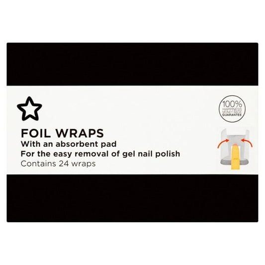 Foil Nail Wraps Box Of 24 Pack