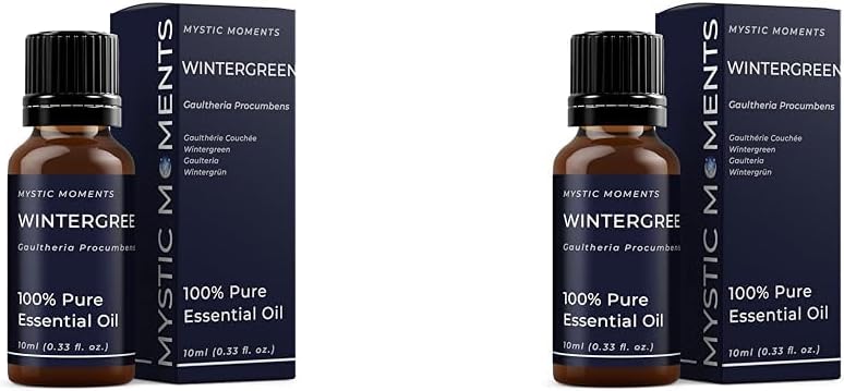 Mystic Moments | Wintergreen Essential Oil 10ml - Pure & Natural Oil for Diffusers, Aromatherapy & Massage Blends Vegan GMO Free (Pack of 2) : Amazon.co.uk: Health & Personal Care