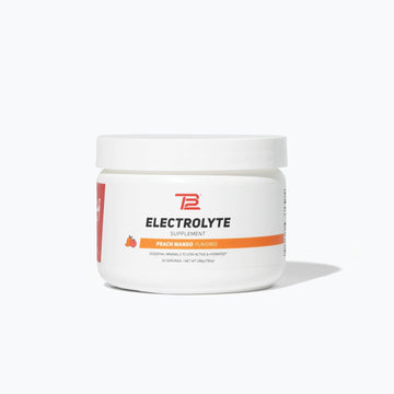 Tb12 Powdered Electrolytes Supplement Powder For Fast Hydration By Tom Brady-Peach Mango, 30 Servings. Natural, Easy To Mix. Low Sugar, Low Calorie, Vegan. Free Of Dairy, Gluten And Soy