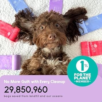 Adios Plastic Biodegradable Dog Poop Bags - Extra Thick Compostable Dog Poo Bags Made from Highest Rated EN13432 Certified Cornstarch | Leak Proof Dog Waste Bags in Mint Colour | 8 Rolls, 120 : Amazon.co.uk: Pet Supplies