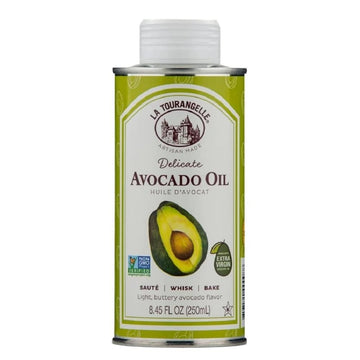 La Tourangelle, Avocado Oil, All-Natural Handcrafted From Premium Avocados, Great For Cooking, As Butter Substitute, And For Skin And Hair, 8.45 Fl Oz