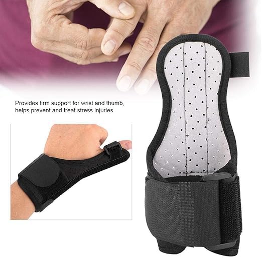 Thumb protection sleeve, Thumb Brace for Women and Men,Thumb & Wrist Stabilizer Splint for Thumb, Finger Support Splints for Pain Relief, Hand Brace Comfort and Cool (Black)