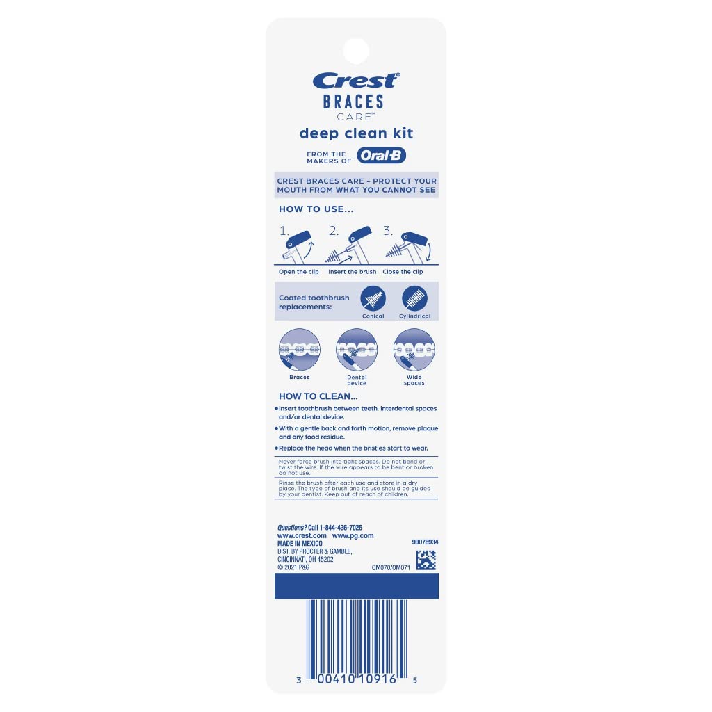 Crest Braces Care Deep Clean Kit With Interdental Toothbrush, 1 Count
