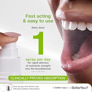 BetterYou Vitamin D 3000 IU Oral Spray, Fast Acting Vitamin D3 Supplement, Supports Bones, Teeth and a Healthy Immune System, 3-Month Supply, Natural Peppermint Flavour, Made in The UK : Amazon.co.uk: Health & Personal Care