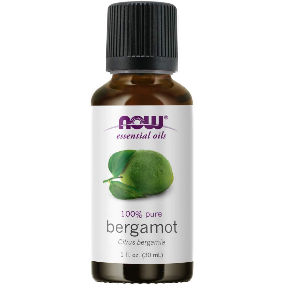 Now Essential Oils, Bergamot Oil, Sweet Aromatherapy Scent, Cold Pressed, 100% Pure, Vegan, Child Resistant Cap, 1-Ounce