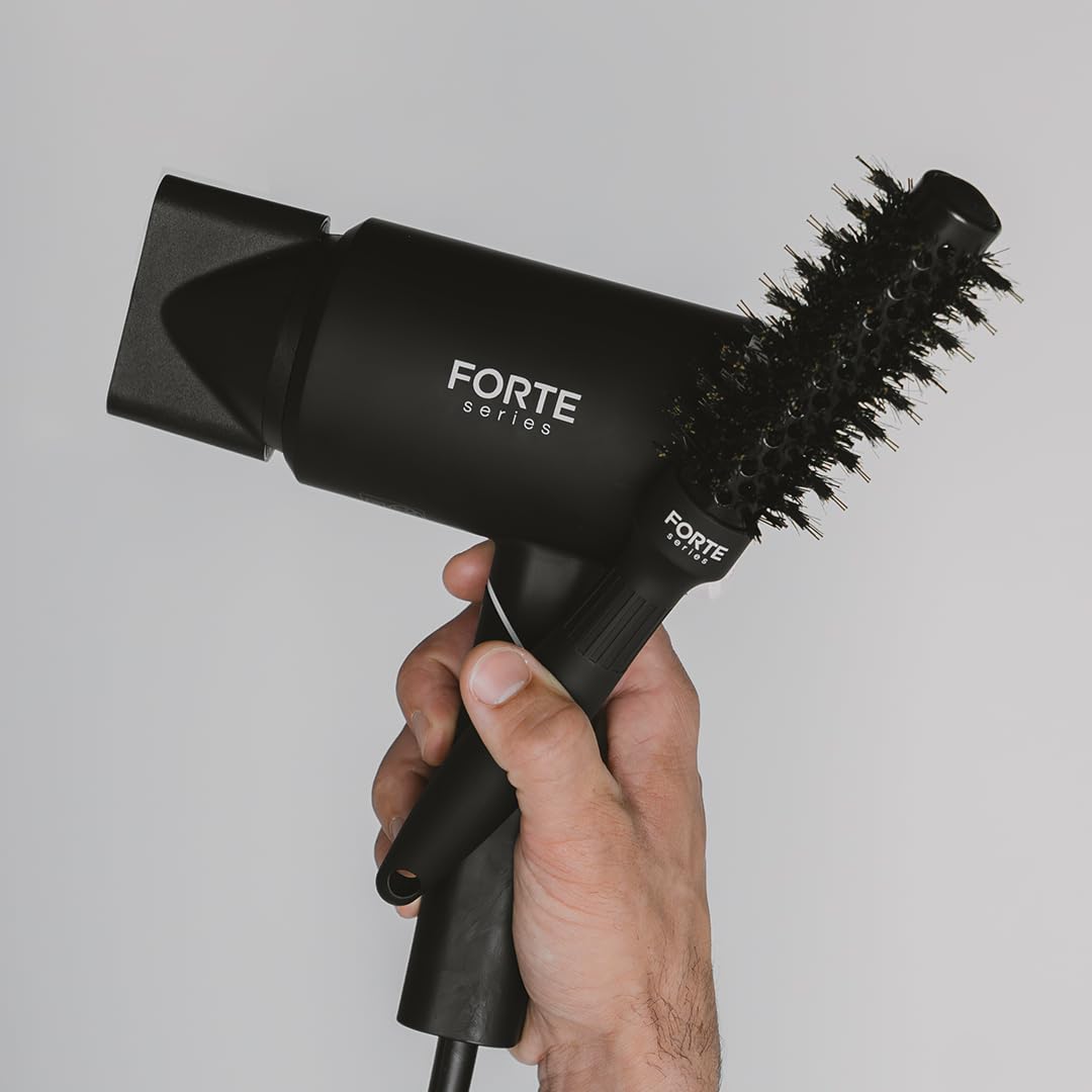 Forte Series Boar Bristle Round Hair Brush, Adds Volume And Shape