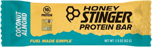 Honey Stinger Protein Bar | Coconut Almond | Protein Packed Food For Exercise, Endurance And Performance | Sports Nutrition Snack For Home & Gym, Post Workout | Box Of 15