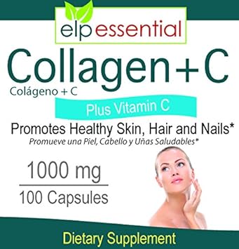 Collagen + C Type Collagen Plus Vitamin C, 100 Capsules 1000Mg