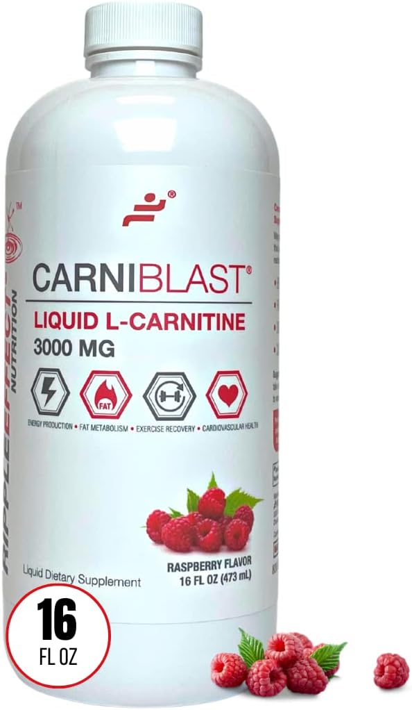 Bricker Labs CARNIBLAST Liquid L-Carnitine 3000mg, Premium L Carnitine